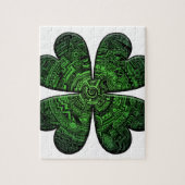 St. Patrick's Day Four Leaf Clover/Shamrock Celtic Legpuzzel (Verticaal)