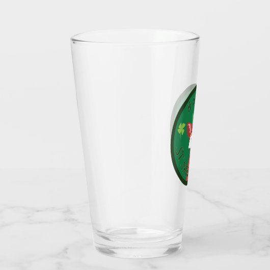 St. Patrick's Day Fox Glas (Rechts)