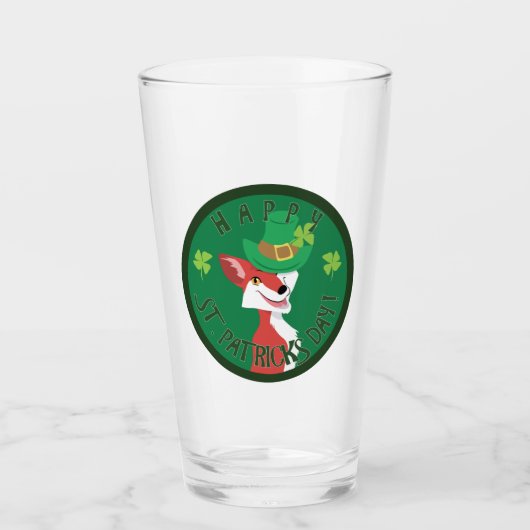 St. Patrick's Day Fox Glas (Voorkant)