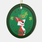 St. Patrick's Day Fox Keramisch Ornament (Links)