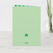 St. Patrick's Day, Franse Bulldog Kaart (Achterkant)