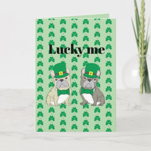 St. Patrick's Day, Franse Bulldog Kaart