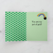 St. Patrick's Day, Franse Bulldog Kaart (Binnen)