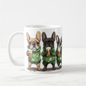 St. Patrick's Day Franse Bulldogs Koffiemok (Links)