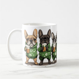 St. Patrick's Day Franse Bulldogs Koffiemok