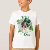 St. Patrick's Day French Bulldog T-shirt (Voorkant)
