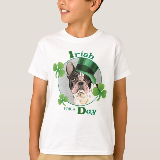St. Patrick's Day French Bulldog T-shirt (Voorkant)
