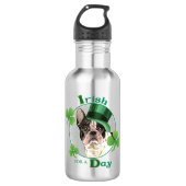 St. Patrick's Day French Bulldog Waterfles (Voorkant)