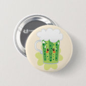 St. Patrick's Day Fresh Beer Ronde Button 5,7 Cm (Voorkant /achterkant)