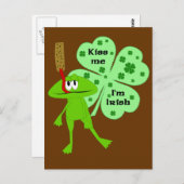 St. Patrick's Day Frog Briefkaart (Voorkant / Achterkant)