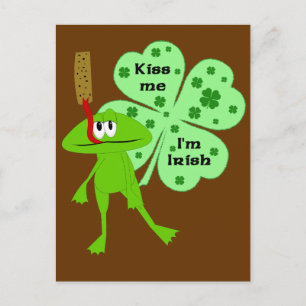 St. Patrick's Day Frog Briefkaart
