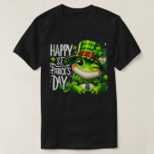 St Patricks Day Frog Face Saint Pattys Paddys Mann T-shirt (Design voorkant)