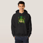 St Patricks Day Frog Face Saint Pattys Paddys Men  Hoodie (Voorkant volledig)