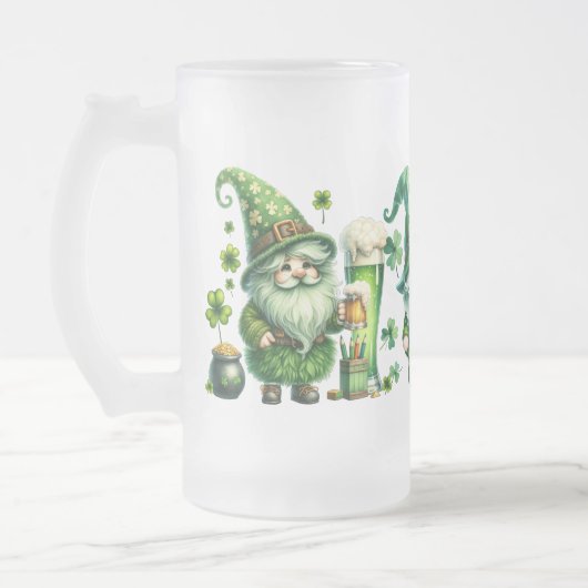 St. Patrick's Day Frosted Glass Mok (Links)