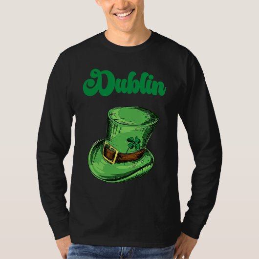 St Patrick's Day Fun Beer Drink Party Dublin Irlan T-shirt (Voorkant)