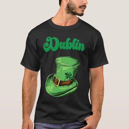 St Patrick's Day Fun Beer Drink Party Dublin Irlan T-shirt (Voorkant)