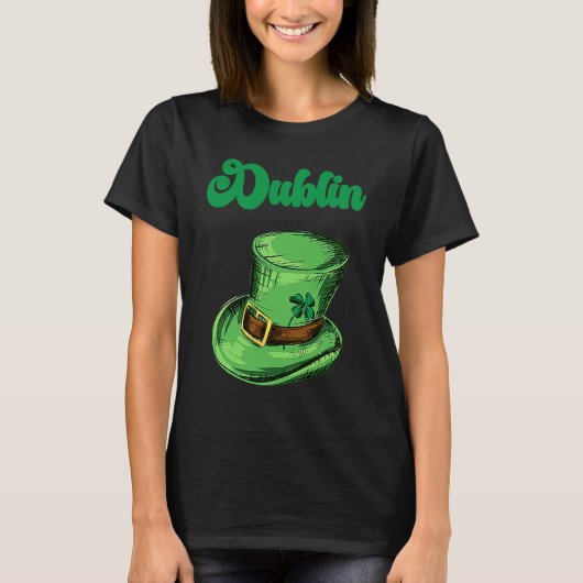 St Patrick's Day Fun Beer Drink Party Dublin Irlan T-shirt (Voorkant)