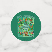 St. Patrick's Day Fun Schattig "Party Leprechauns" Confetti (Kleine voorkant)
