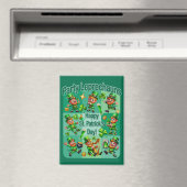 St. Patrick's Day Fun Schattig "Party Leprechauns" Magneet (Insitu (Vaatwasser))
