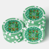 St. Patrick's Day Fun Schattig "Party Leprechauns" Poker Chips (Opstapeling)