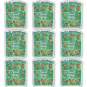 St. Patrick's Day Fun Schattig "Party Leprechauns" Sticker (Voorkant)