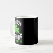 St. Patrick's Day Funny Fighter Drinker Ierse Cono Koffiemok (Voorkant links)