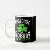 St. Patrick's Day Funny Fighter Drinker Ierse Cono Koffiemok (Links)