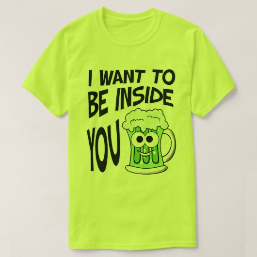 St. Patrick's Day Funny Green Beer T-Shirt (Design voorkant)