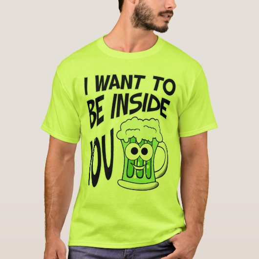 St. Patrick's Day Funny Green Beer T-Shirt (Voorkant)