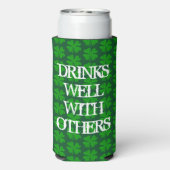 St Patrick's Day Funny Green Seltzer Koelboxxen Seltzer Blikjeskoeler (Seltzer Achterkant)