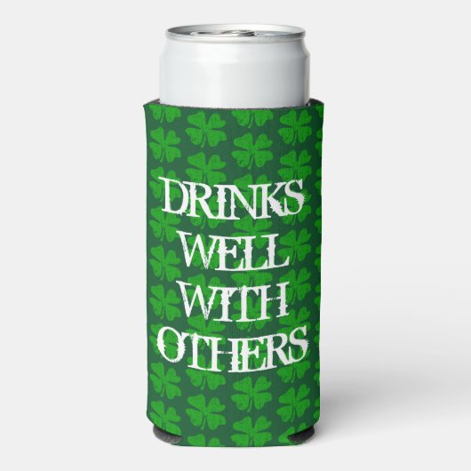 St Patrick's Day Funny Green Seltzer Koelboxxen Seltzer Blikjeskoeler (Seltzer Achterkant)