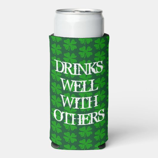 St Patrick's Day Funny Green Seltzer Koelboxxen Seltzer Blikjeskoeler (Seltzer Voorkant)