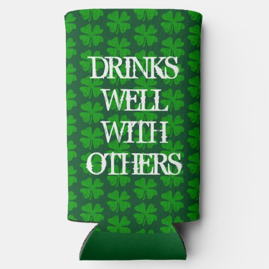 St Patrick's Day Funny Green Seltzer Koelboxxen Seltzer Blikjeskoeler (Achterkant)