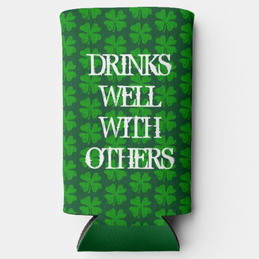 St Patrick's Day Funny Green Seltzer Koelboxxen Seltzer Blikjeskoeler (Voorkant)