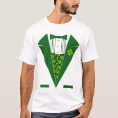 St. Patrick's Day Funny Green Tuxedo Shirt (Voorkant)
