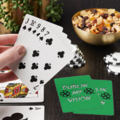 St. Patrick's Day Funny Humor Green Pokerkaarten (Insitu)