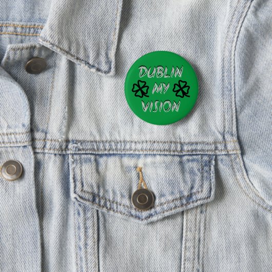 St. Patrick's Day Funny Humor Green Ronde Button 5,7 Cm (In situ)