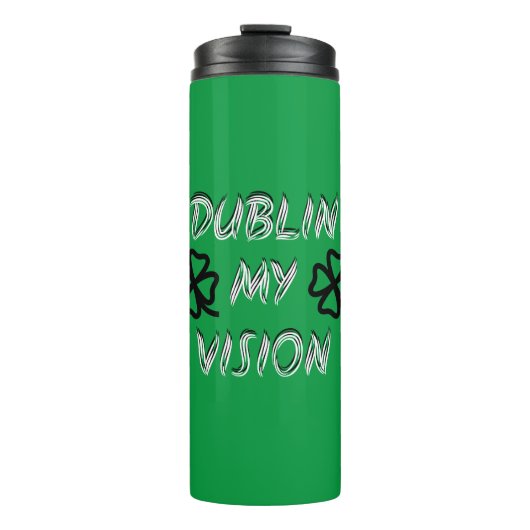 St. Patrick's Day Funny Humor Green Thermosbeker (Voorkant)