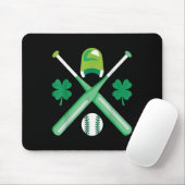 St Patricks Day Funny Irish Saint Paddy Baseball P Muismat (Met muis)