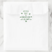 St. Patrick's Day Funny Kiss Me Ik Ben Iers Ronde Sticker (Tas)