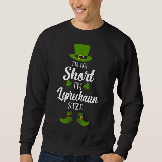 St patricks Day Funny Leprechaun size for Men & Wo Trui (Voorkant)