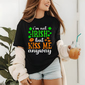 St Patricks Day Funny not Irish Kiss me Tri-Blend Shirt