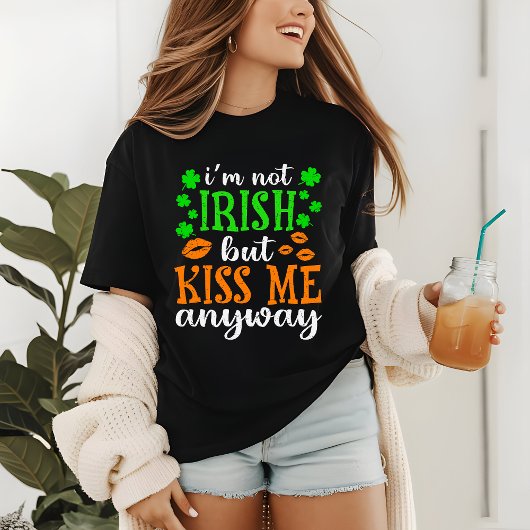St Patricks Day Funny not Irish Kiss me Tri-Blend Shirt