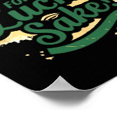 St Patrick's Day Funny Oh Lucks Sake Clover Poster (Hoek)