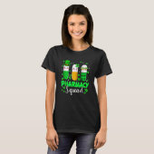 St Patrick's Day Funny Pharmacy Squad Leprechaun P T-shirt (Voorkant volledig)