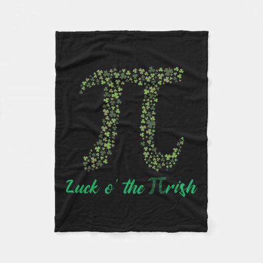 St Patricks Day Funny Pi Luck O' The Pi-Irish Gift Fleece Deken (Voorkant)