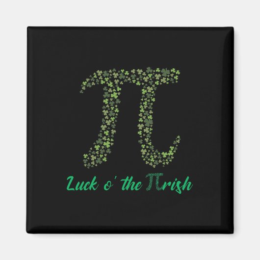 St Patricks Day Funny Pi Luck O' The Pi-Irish Gift Magneet (Voorkant)