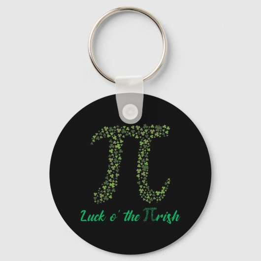 St Patricks Day Funny Pi Luck O' The Pi-Irish Gift Sleutelhanger (Voorkant)