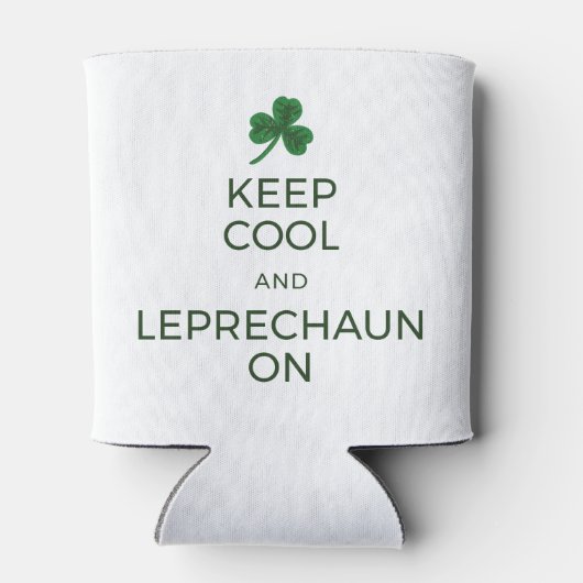 St. Patrick's Day Funny Text Koelbox, Blijf koel Blikjeskoeler (Achterkant)