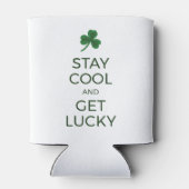 St. Patrick's Day Funny Text Koelbox, geluk hebben Blikjeskoeler (Achterkant)